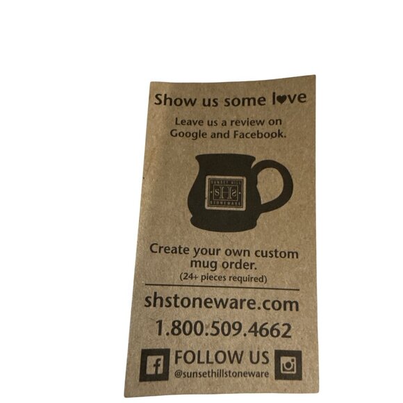 2 Sunset Hill Stoneware Devil Mountain Coffee Co Black Handcrafted Mugs - Picture 4 of 8